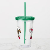 Rock Hammer und California Flag-Logo des Geologen Acryltrinkbecher (Rechts)