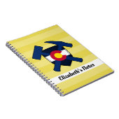Rock Hammer und Colorado Logo des Geologen Notizblock (Rechte Seite)