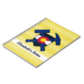 Rock Hammer und Colorado Logo des Geologen Notizblock (Linke Seite)