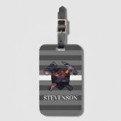 Rock Hammer und Lava Flow-Logo des Vulkanologen Gepäckanhänger (Vorderseite Vertikal)