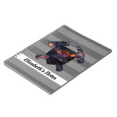 Rock Hammers von Geologen mit hawaiianischem Lavaf Notizblock (Linke Seite)