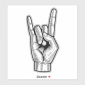 Rock Hand Aufkleber (Blatt)