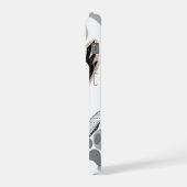 Rock Hand Blitz im Vintage-Stil iPhone Hülle (Linke Seite)