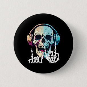 Rock Hand Halloween Kostüm Cool Rock Music Rocker Button