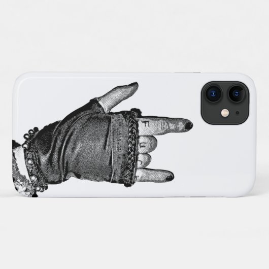 Rock-Hand-iPhone-Fälle Case-Mate iPhone Hülle (Rückseite (Horizontal))
