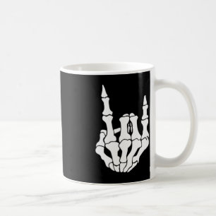 Rock Hand Skelett Vintag Rocker Sign Halloween P Kaffeetasse