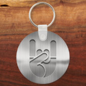 Rock Hand Steel Schlüsselanhänger (Vorderseite)