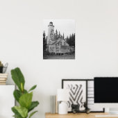 Rock Harbor Lighthouse Poster (Heimbüro)