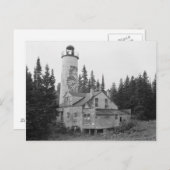 Rock Harbor Lighthouse Postkarte (Vorne/Hinten)