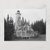 Rock Harbor Lighthouse Postkarte (Vorderseite)