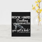 Rock Hard Caulcamping Witzige Shirts für Männer a Karte (Gelbe Blume)