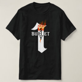Rock Heavy Metal Musiker One Bullet Shy Flames T-Shirt