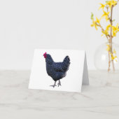 Rock-Henne-leere Karte (Gelbe Blume)