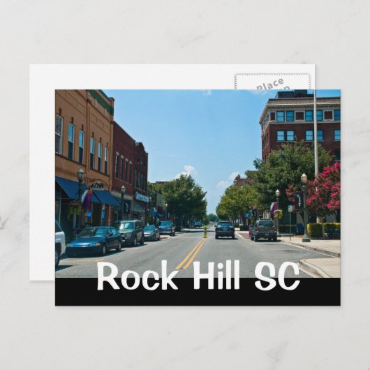 Rock Hill SC Postkarte (Vorne/Hinten)