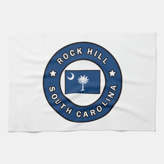 Rock Hill South Carolina Geschirrtuch (Horizontal)