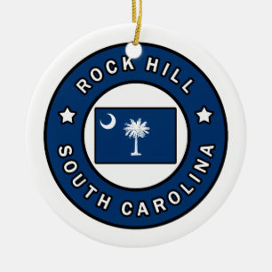Rock Hill South Carolina Keramik Ornament