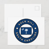 Rock Hill South Carolina Postkarte (Vorne/Hinten)