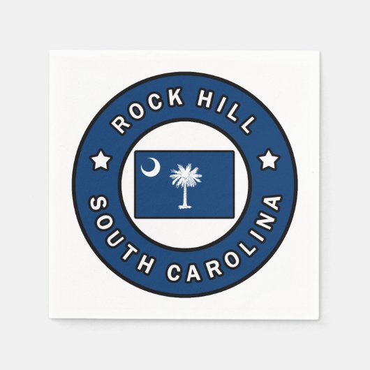 Rock Hill South Carolina Serviette (Vorderseite)