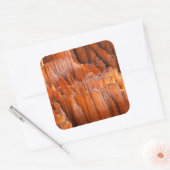 Rock Hoodoos am Morgen Quadratischer Aufkleber (Umschlag)