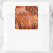 Rock Hoodoos am Morgen Quadratischer Aufkleber (Tasche)