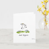 Rock Hoppin' leere Grußkarte Karte (Gelbe Blume)