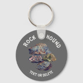 Rock Hound Collector Personalisiert Schlüsselanhänger (Vorderseite)
