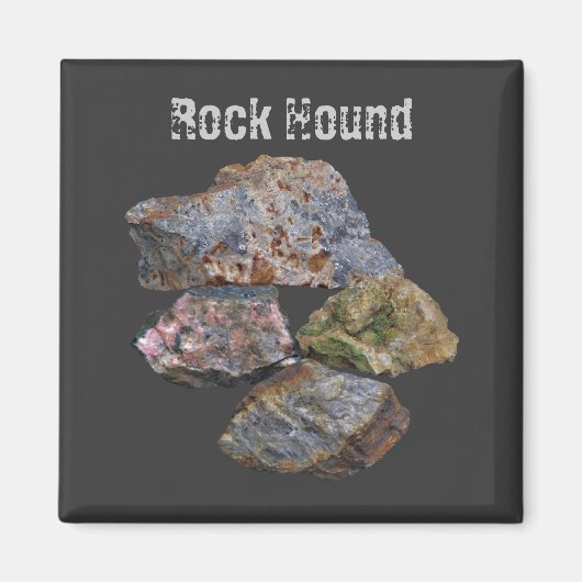 Rock Hound Mineral Collectors Niedlich Magnet (Vorne)