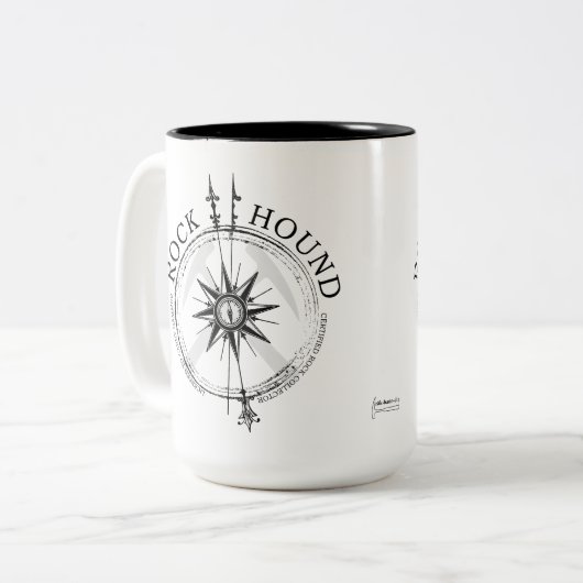 Rock Hound: Zertifizierter Rock Collector Zweifarbige Tasse (Vorderseite Links)
