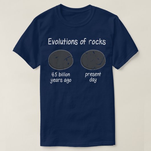 Rock Hounding Evolution Rocks Funny Geology T-Shirt (Design vorne)