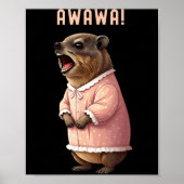 Rock Hyrax Awawa Funny Upset Di Groundhog Night Go Poster (Vorne)