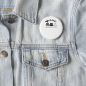 Rock immer gewinnt - Funny Geology Puff für Geolog Button (Beispiel)