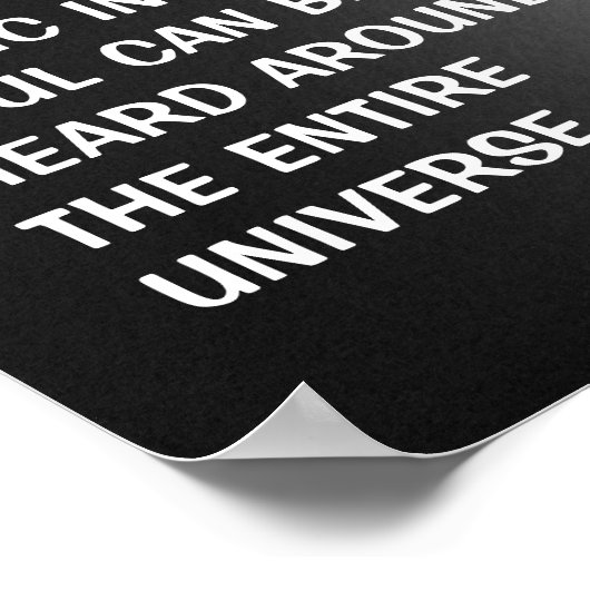 Rock Inspirational Quote Poster (Ecke)