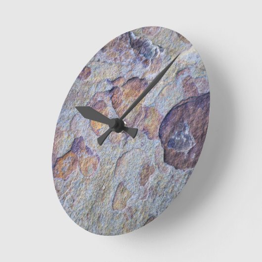 Rock Iron Ore Stone Runde Wanduhr (Winkel)