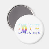 Rock is Life Magnet (Vorderseite/Rückseite)