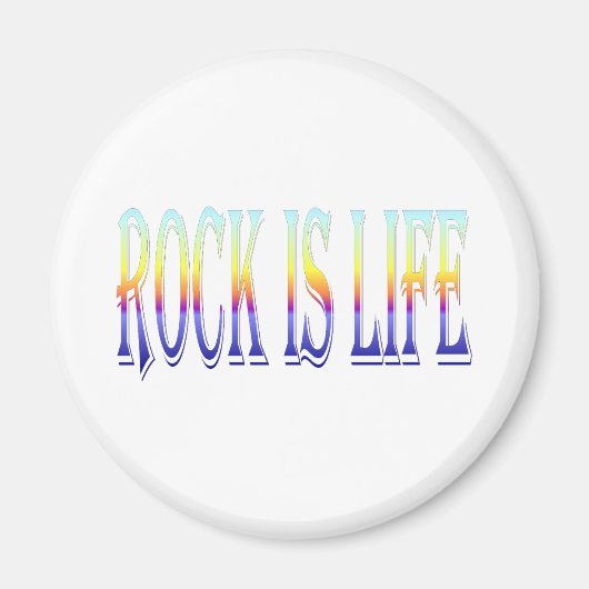 Rock is Life Magnet (Vorne)