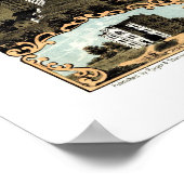 Rock Island, IL Panorama Karte - 1869 Poster (Ecke)