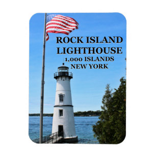 Rock Island Leuchtturm, New York Flex Magnet