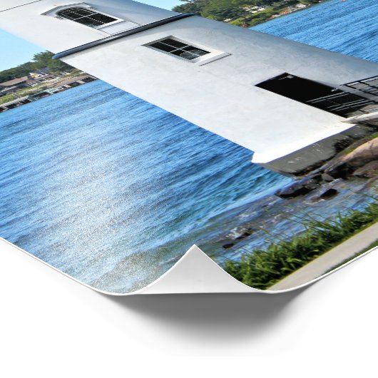 Rock Island Lighthouse, New York 8x10 Foto Print (Ecke)