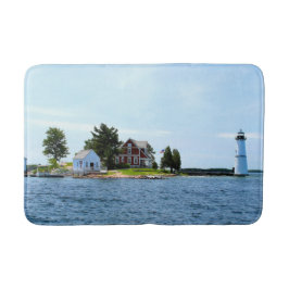 Rock Island Lighthouse, New York Bath Mat Badematte