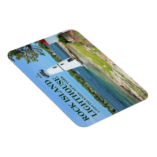 Rock Island Lighthouse, New York Flex Magnet (Rechte Seite)