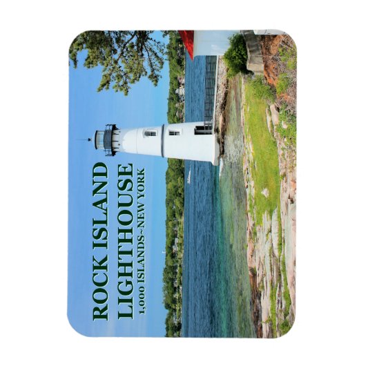 Rock Island Lighthouse, New York Flex Magnet (Vertikal)