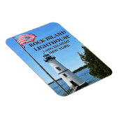Rock Island Lighthouse, New York Flex Magnet (Rechte Seite)