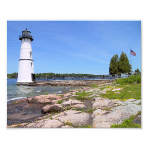 Rock Island Lighthouse, New York Foto Print