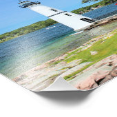 Rock Island Lighthouse, New York Foto Print (Ecke)