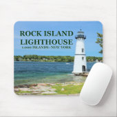 Rock Island Lighthouse, New York Mousepad (Mit Mouse)