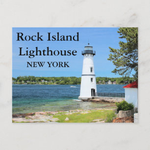 Rock Island Lighthouse, New York Postcard #2 Postkarte