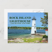 Rock Island Lighthouse, New York Postcard Postkarte (Vorne/Hinten)