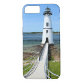Rock Island Lighthouse, New Yorker iPhone Case (Rückseite)