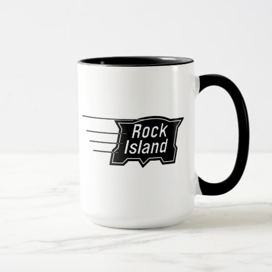 Rock Island Railroad Speed Logo Coffee Tasse (Rechts)