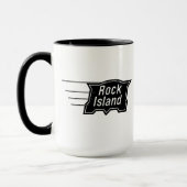 Rock Island Railroad Speed Logo Coffee Tasse (Links)
